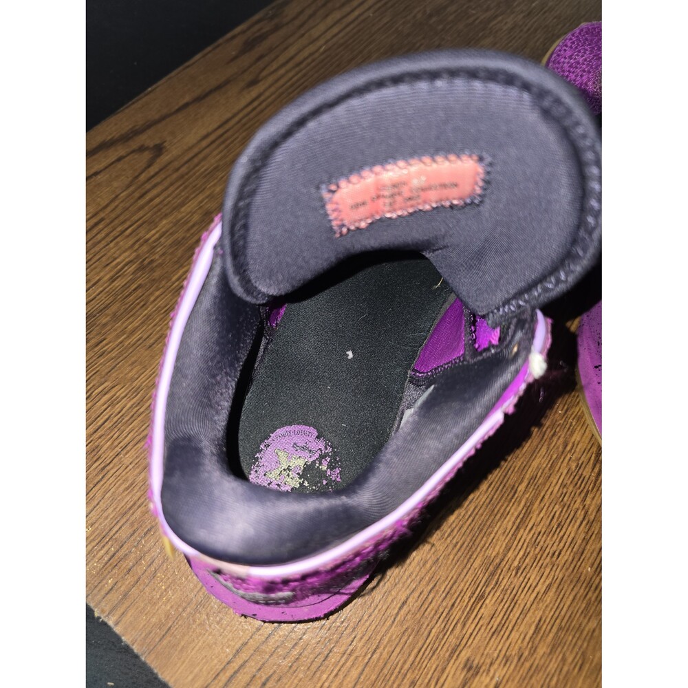 Nike LeBron 20 GS Violet Frost Purple Gold Size 6Y Women 7.5 Lakers - Picture 4 of 6
